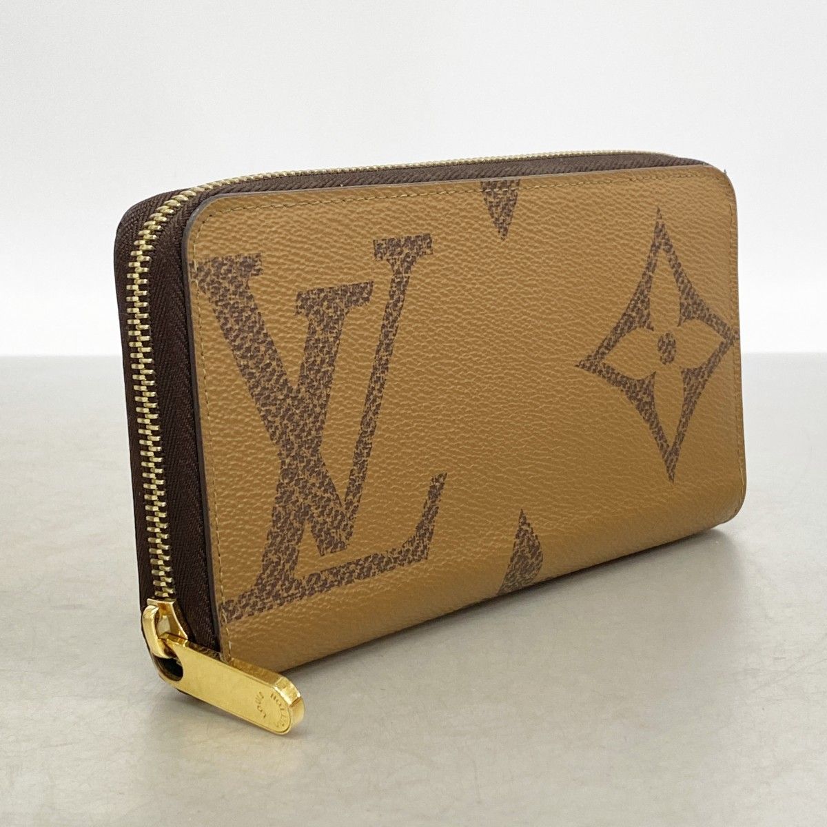 Louis Vuitton Wallet Monogram Giant Reverse Zippy Brown — view 2