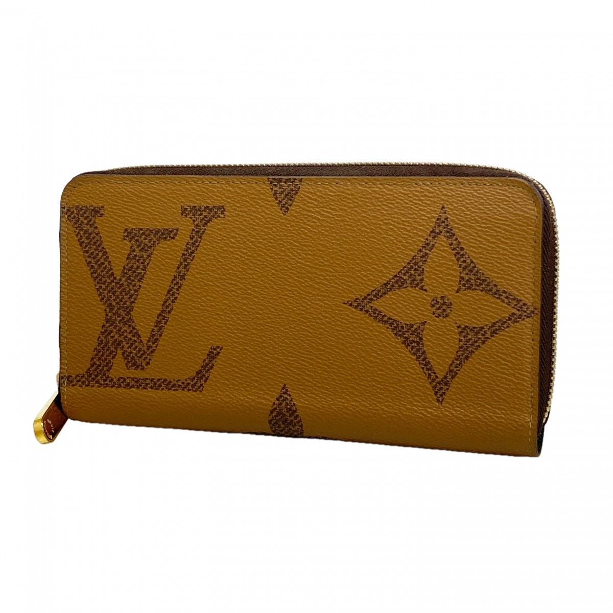 Louis Vuitton Wallet Monogram Giant Reverse Zippy Brown