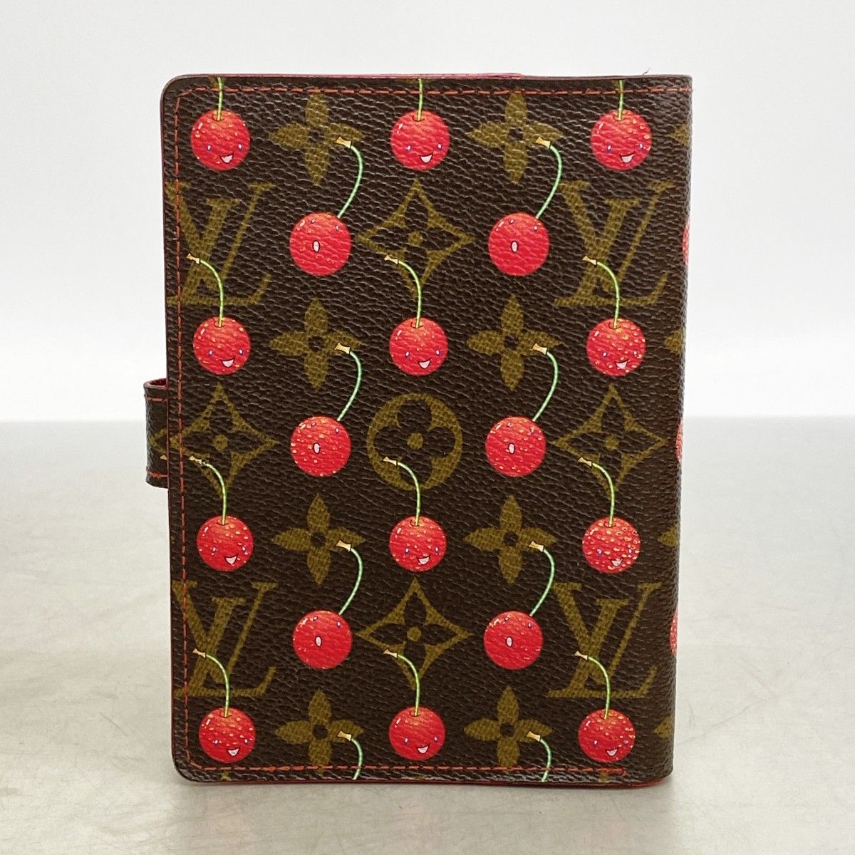 Louis Vuitton Notebook Cover Monogram Cherry Agenda PM Black Cles — view 9