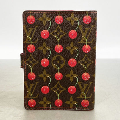 Louis Vuitton Notebook Cover Monogram Cherry Agenda PM Black Cles — view 9