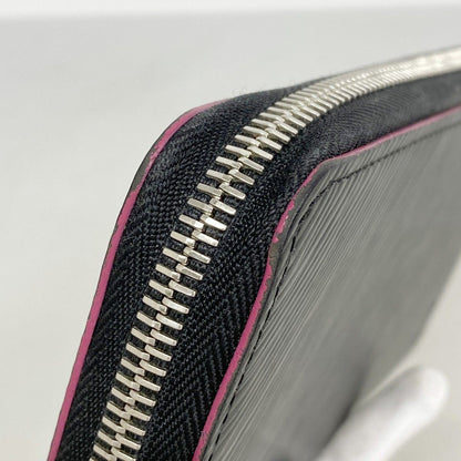 Louis Vuitton Wallet Epi Zippy Noir Hot Pink — view 6