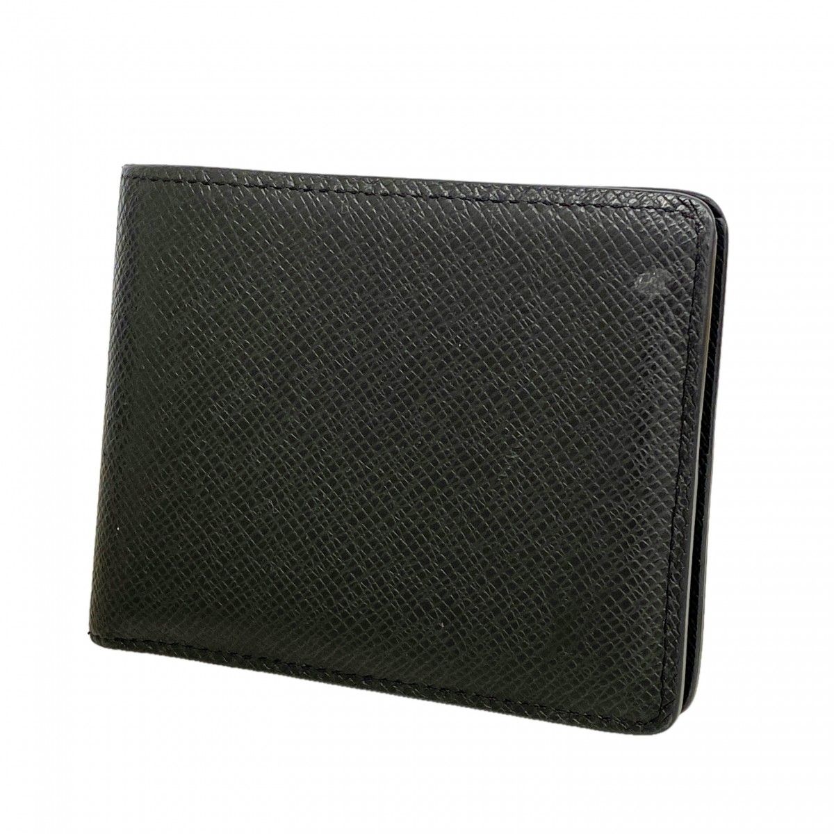 Louis Vuitton Billfold Taiga Portefeuille Calf Noir Wallet