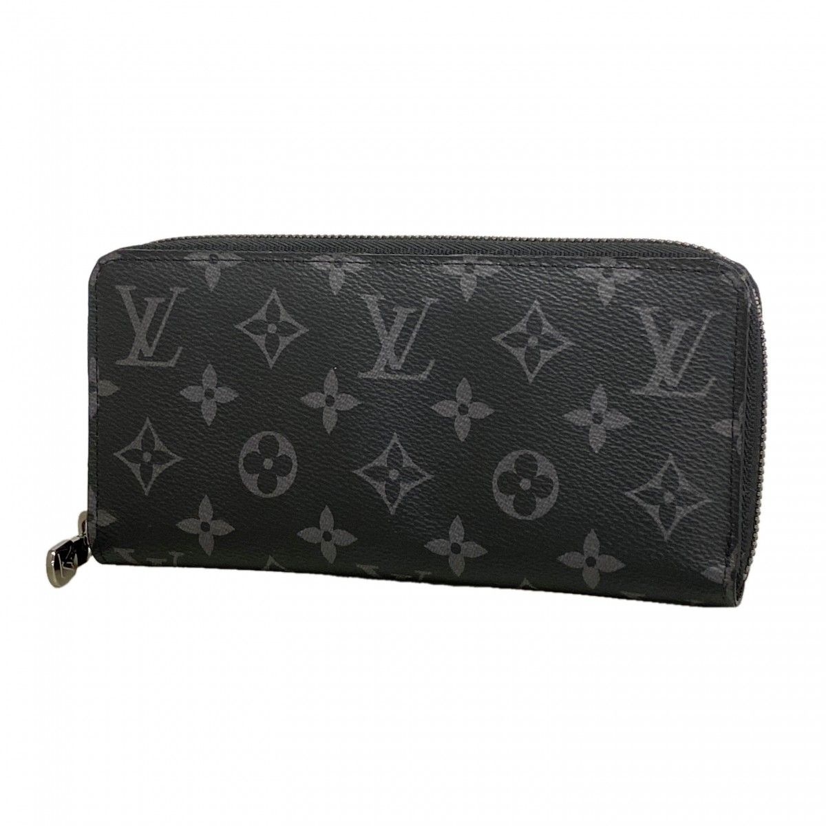 Louis Vuitton Wallet Monogram Eclipse Zippy Horizontal Black