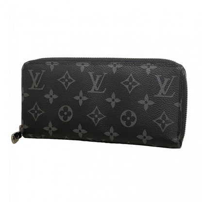 Louis Vuitton Wallet Monogram Eclipse Zippy Horizontal Black