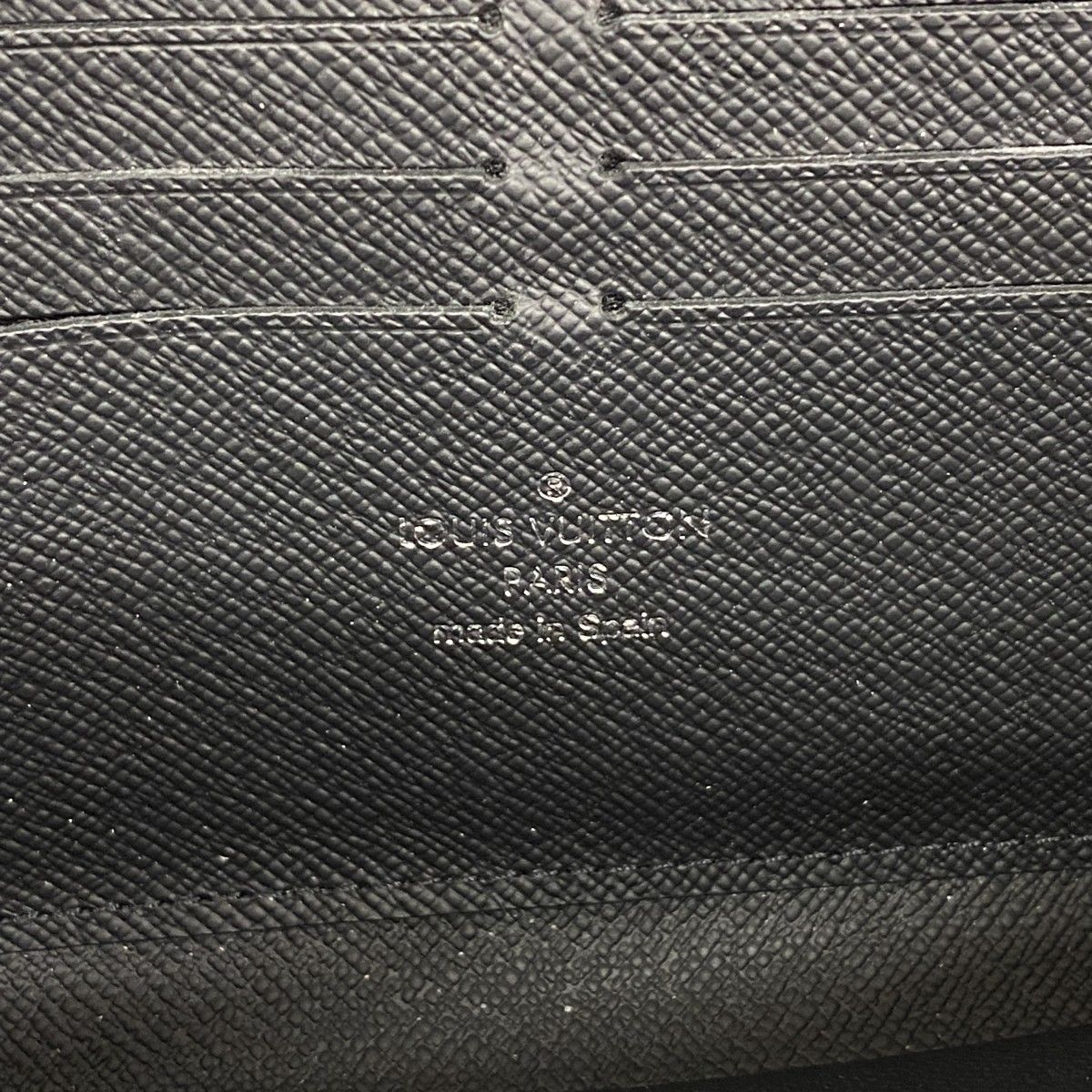 Louis Vuitton Wallet Monogram Eclipse Zippy Horizontal Black — view 4