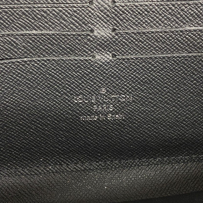 Louis Vuitton Wallet Monogram Eclipse Zippy Horizontal Black — view 4