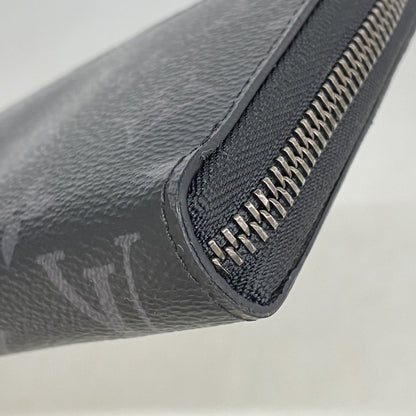 Louis Vuitton Wallet Monogram Eclipse Zippy Horizontal Black — view 6