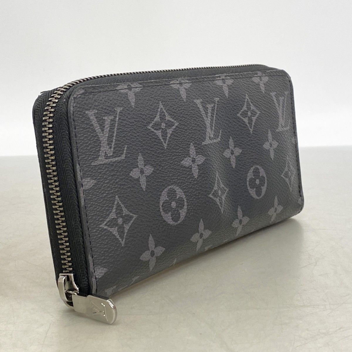 Louis Vuitton Wallet Monogram Eclipse Zippy Horizontal Black — view 2