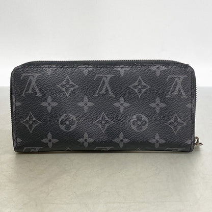 Louis Vuitton Wallet Monogram Eclipse Zippy Horizontal Black — view 9