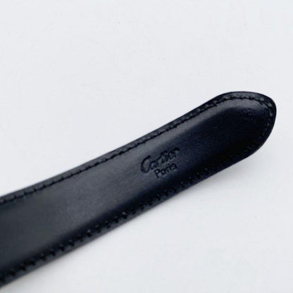 Cartier Belt Panthere Black Silver Leather — view 6