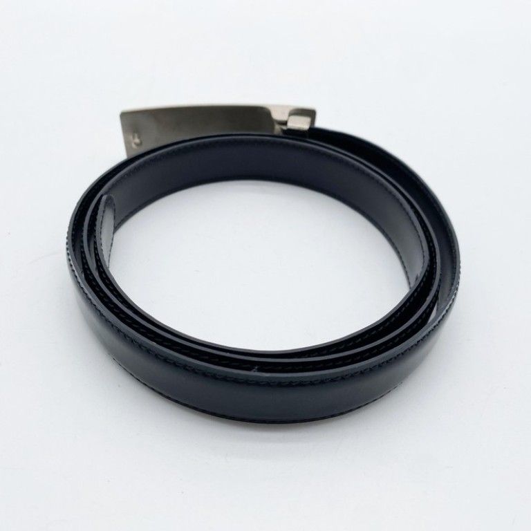 Cartier Belt Panthere Black Silver Leather — view 2