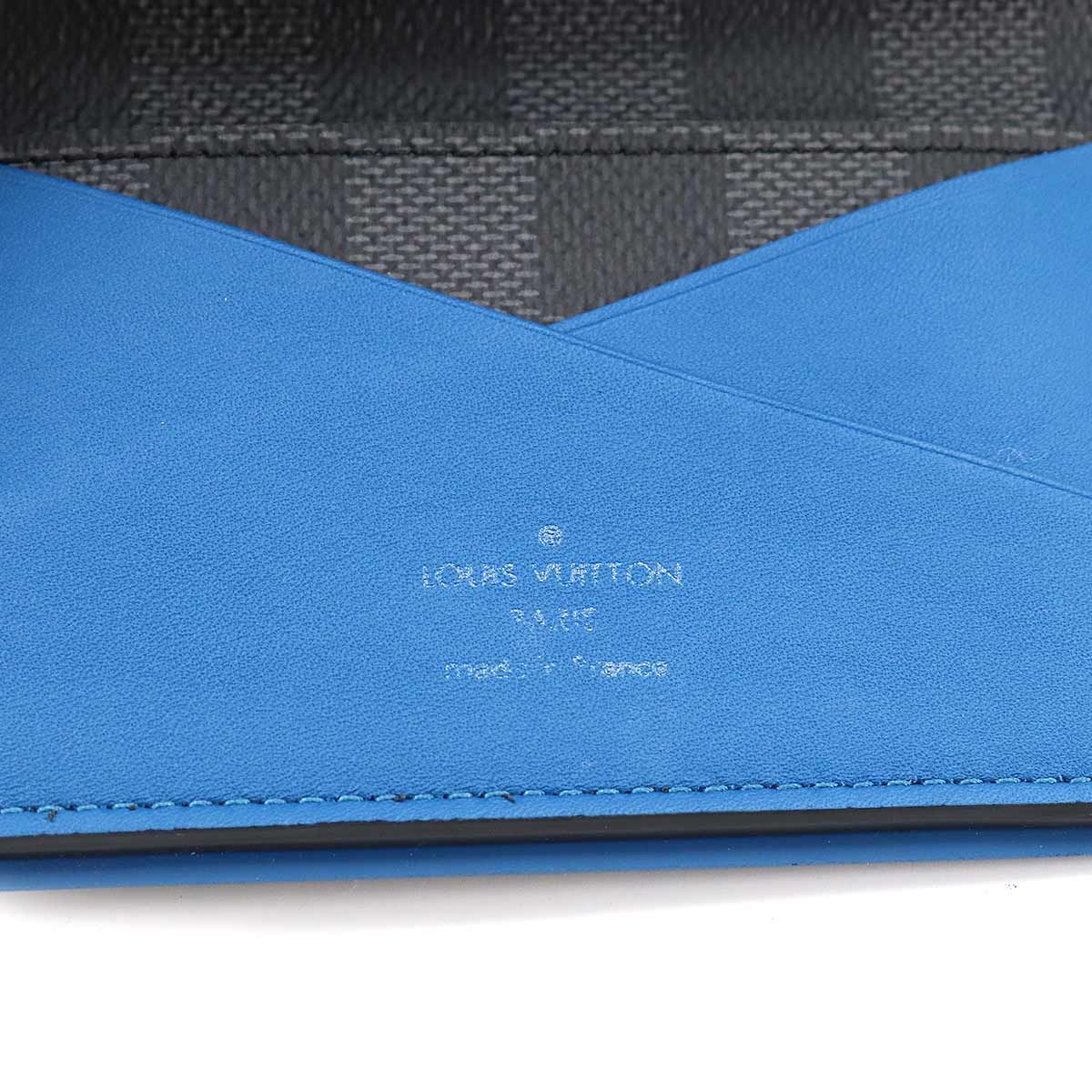 Louis Vuitton Damier Graphite gunizer Posh Card Case Black — view 8