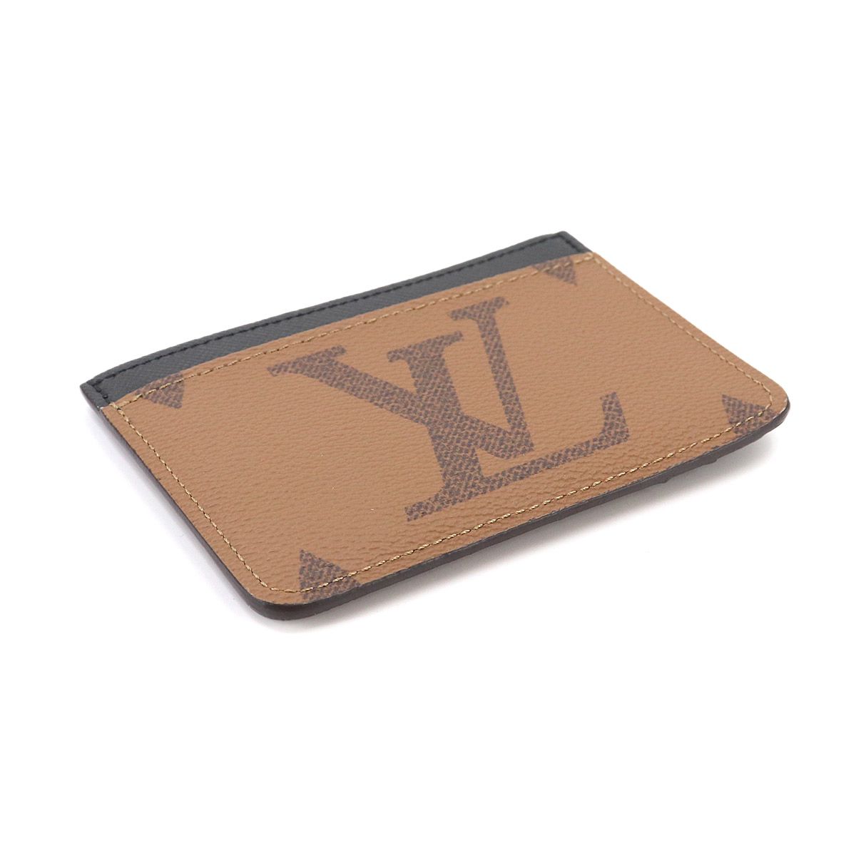 Louis Vuitton Monogram Reverse Card Holder LV Case Brown — view 4