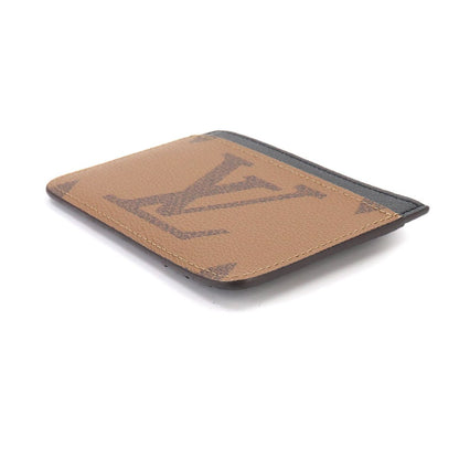Louis Vuitton Monogram Reverse Card Holder LV Case Brown — view 5