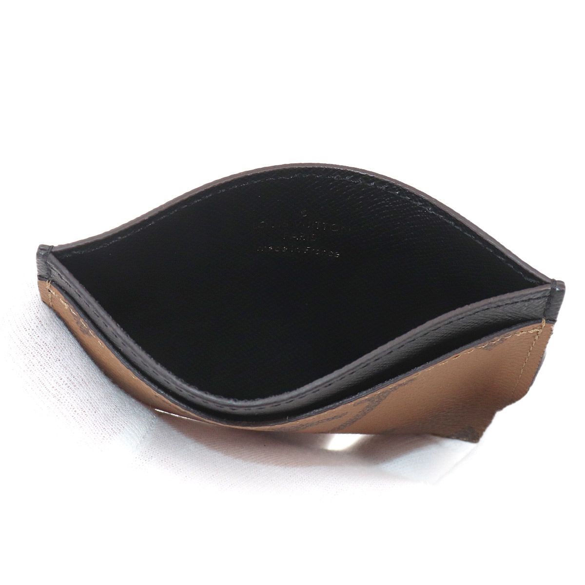 Louis Vuitton Monogram Reverse Card Holder LV Case Brown — view 6