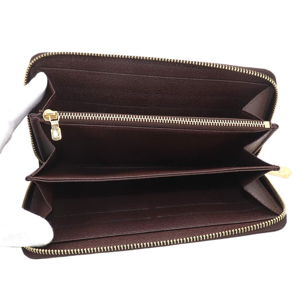 Louis Vuitton Damier Zippy Wallet Zip Around Ebene — view 6