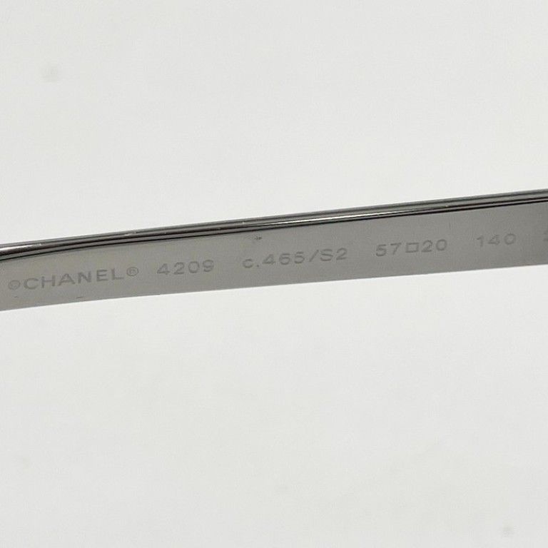 Chanel Sunglasses Blue Silver Acetate Metal Eyewear — view 4