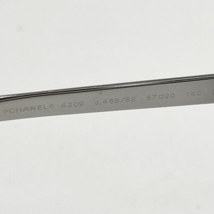 Chanel Sunglasses Blue Silver Acetate Metal Eyewear — view 4