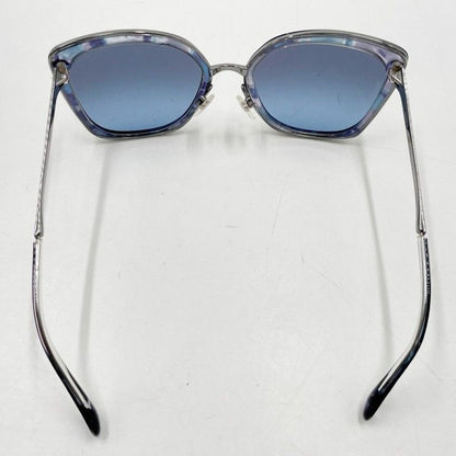 Chanel Sunglasses Blue Silver Acetate Metal Eyewear — view 3