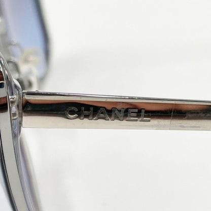 Chanel Sunglasses Blue Silver Acetate Metal Eyewear — view 6