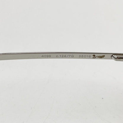 Chanel Sunglasses CC Logo Blue Silver Metal Eyewear — view 5