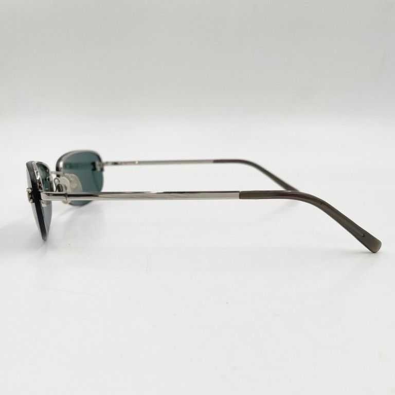 Chanel Sunglasses CC Logo Blue Silver Metal Eyewear — view 2