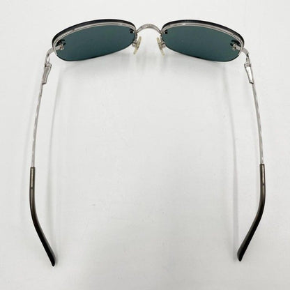 Chanel Sunglasses CC Logo Blue Silver Metal Eyewear — view 3
