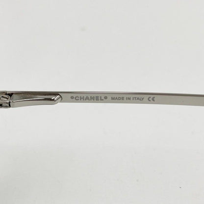 Chanel Sunglasses CC Logo Blue Silver Metal Eyewear — view 4