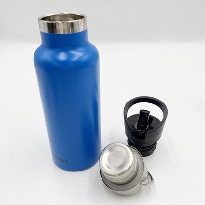 Prada Water Bottle Stainless Steel Portable Thermos Blue Silver — view 4
