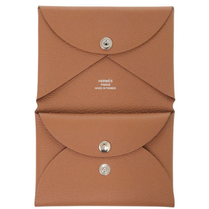 Hermes Calviduo Ever Color Gold Silver Card Case — view 5