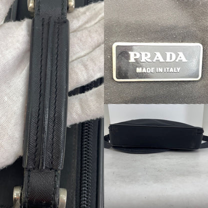 Prada Business 2-Way Shoulder Bag Black Nylon — view 4