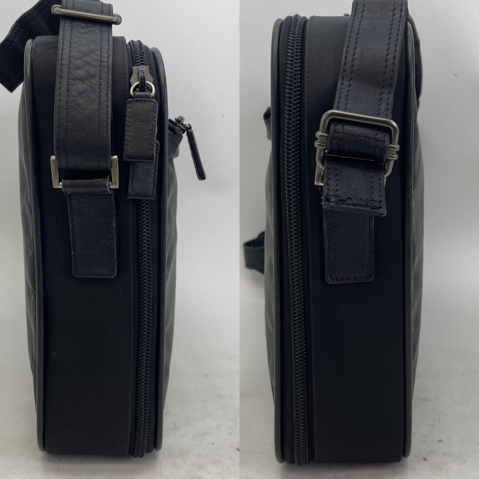 Prada Business 2-Way Shoulder Bag Black Nylon — view 5