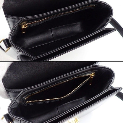 Celine Shoulder Bag Teen Triomphe Black Shiny Calfskin Gold — view 5