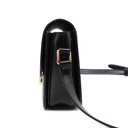 Celine Shoulder Bag Teen Triomphe Black Shiny Calfskin Gold — view 3