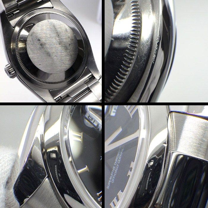 Rolex Watch Datejust M Number 2007 Black Dial Roman Index Date SS Automatic — view 7