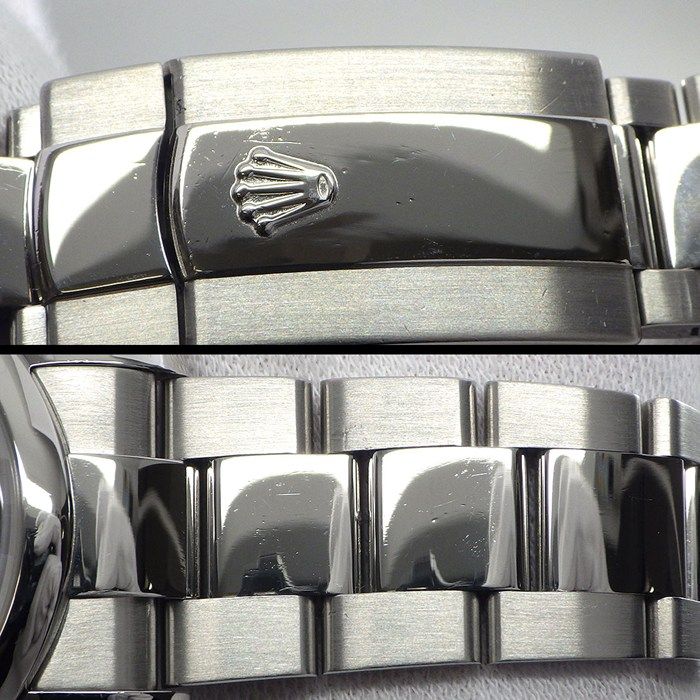 Rolex Watch Datejust M Number 2007 Black Dial Roman Index Date SS Automatic — view 8