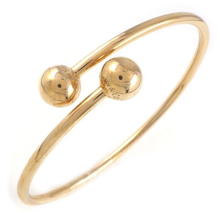 Tiffany & Co HardWear Bangle Ball 18K Pink Gold Bracelet