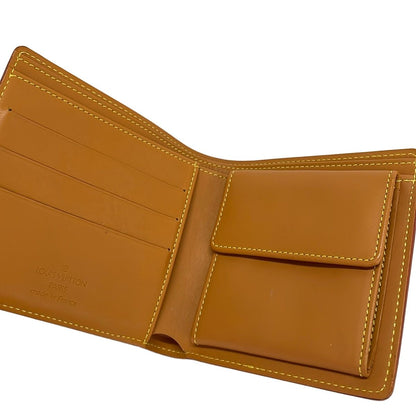 Louis Vuitton Bifold Wallet Nomad Portefeuille Marco Caramel Leather — view 3