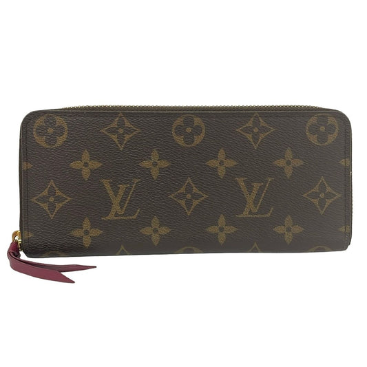Louis Vuitton Wallet Monogram Portefeuille Clemence Fuchsia