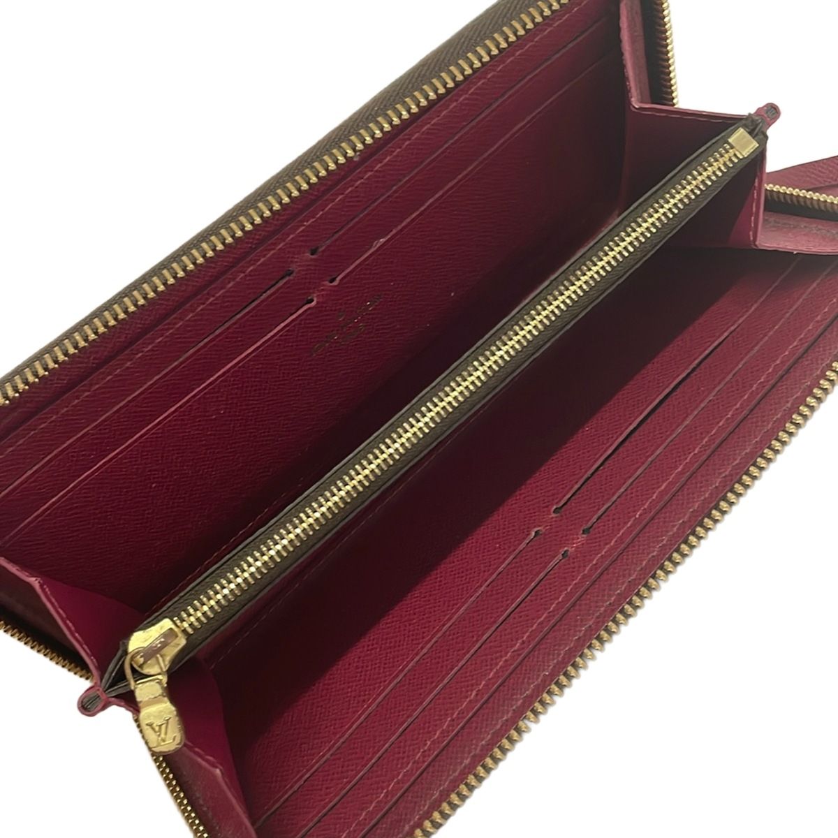 Louis Vuitton Wallet Monogram Portefeuille Clemence Fuchsia — view 3