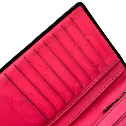 Chanel Wallet Cambon Line Black Leather Lambskin — view 8