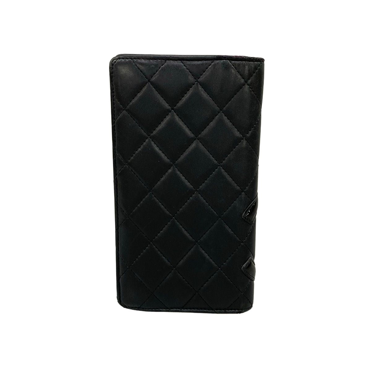 Chanel Wallet Cambon Line Black Leather Lambskin — view 2