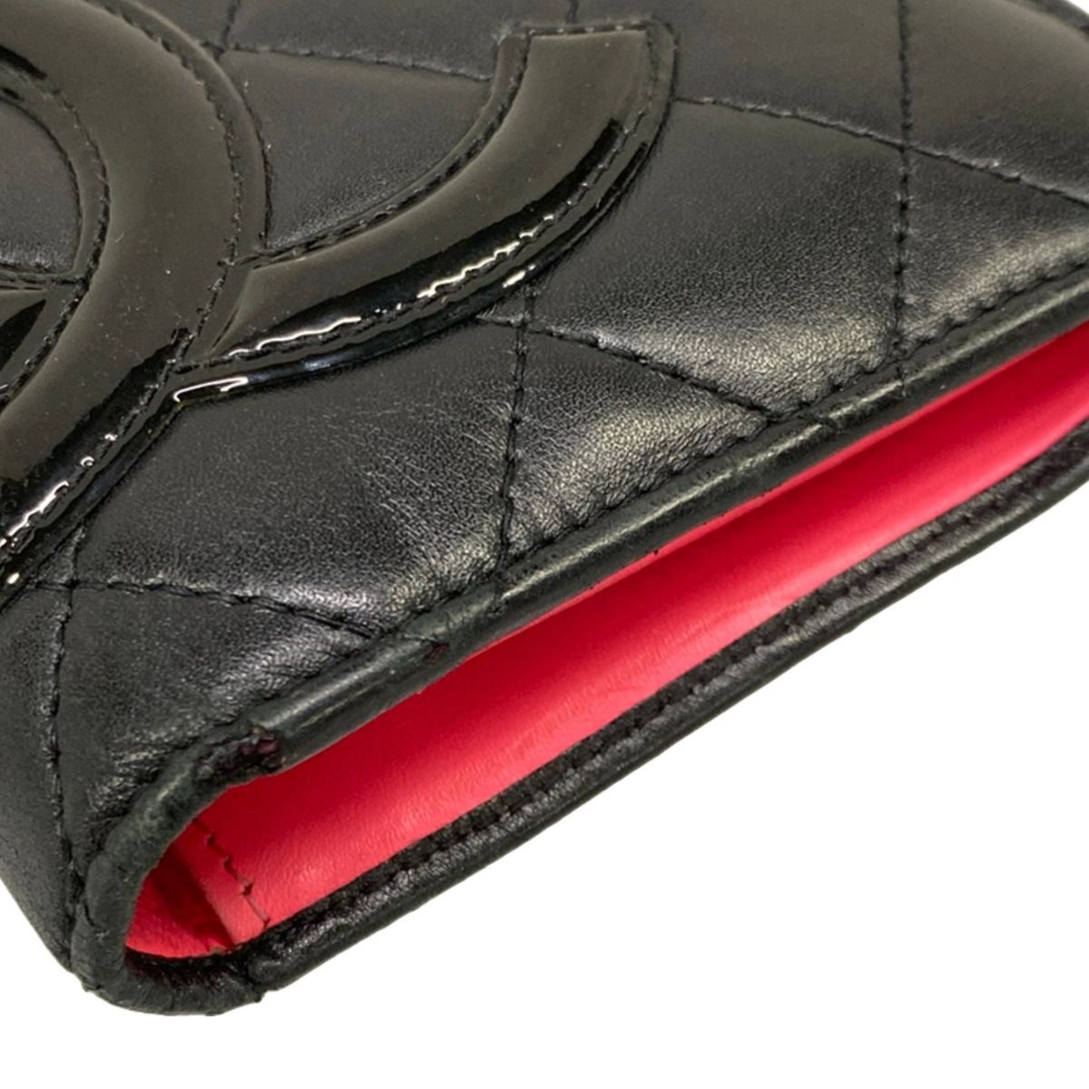 Chanel Wallet Cambon Line Black Leather Lambskin — view 7