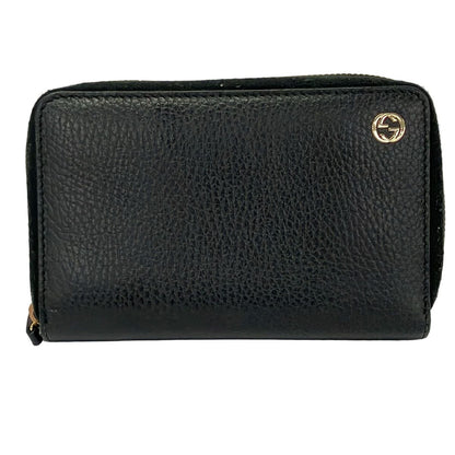 Gucci Bifold Wallet Betty Interlocking Black Leather