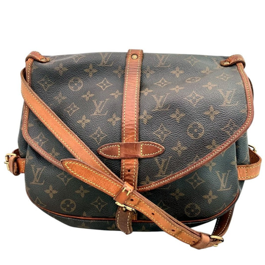 Louis Vuitton Saumur 30 Monogram Shoulder Bag Canvas
