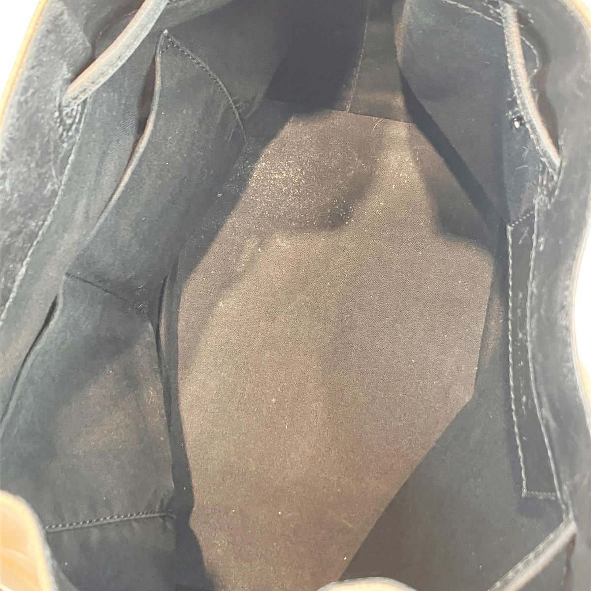 Balenciaga Navy Bucket Shoulder Bag Canvas Leather — view 8