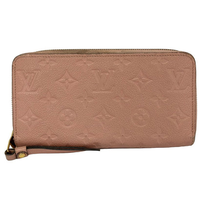 Louis Vuitton Wallet Monogram Empreinte Zippy Rose Poudre Leather