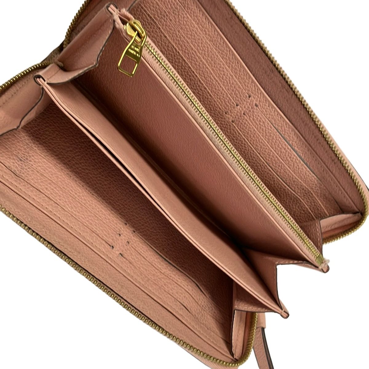 Louis Vuitton Wallet Monogram Empreinte Zippy Rose Poudre Leather — view 3