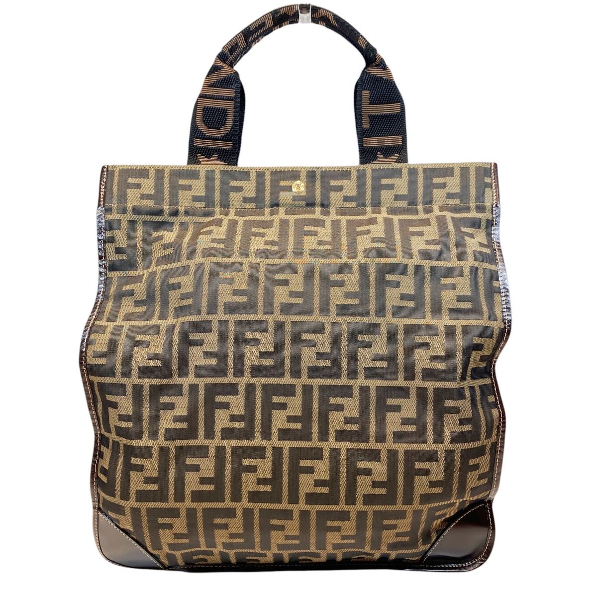 Fendi Zucchini Folding Tote Canvas Leather — view 2