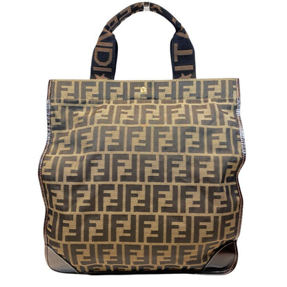 Fendi Zucchini Folding Tote Canvas Leather — view 2